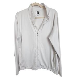 FootJoy Womens Full Zip Golf Jacket Size L Athletic Stretch Wicking Activewear